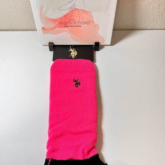 U.S. Polo Pink Leg Warmers - Picture 2 of 5